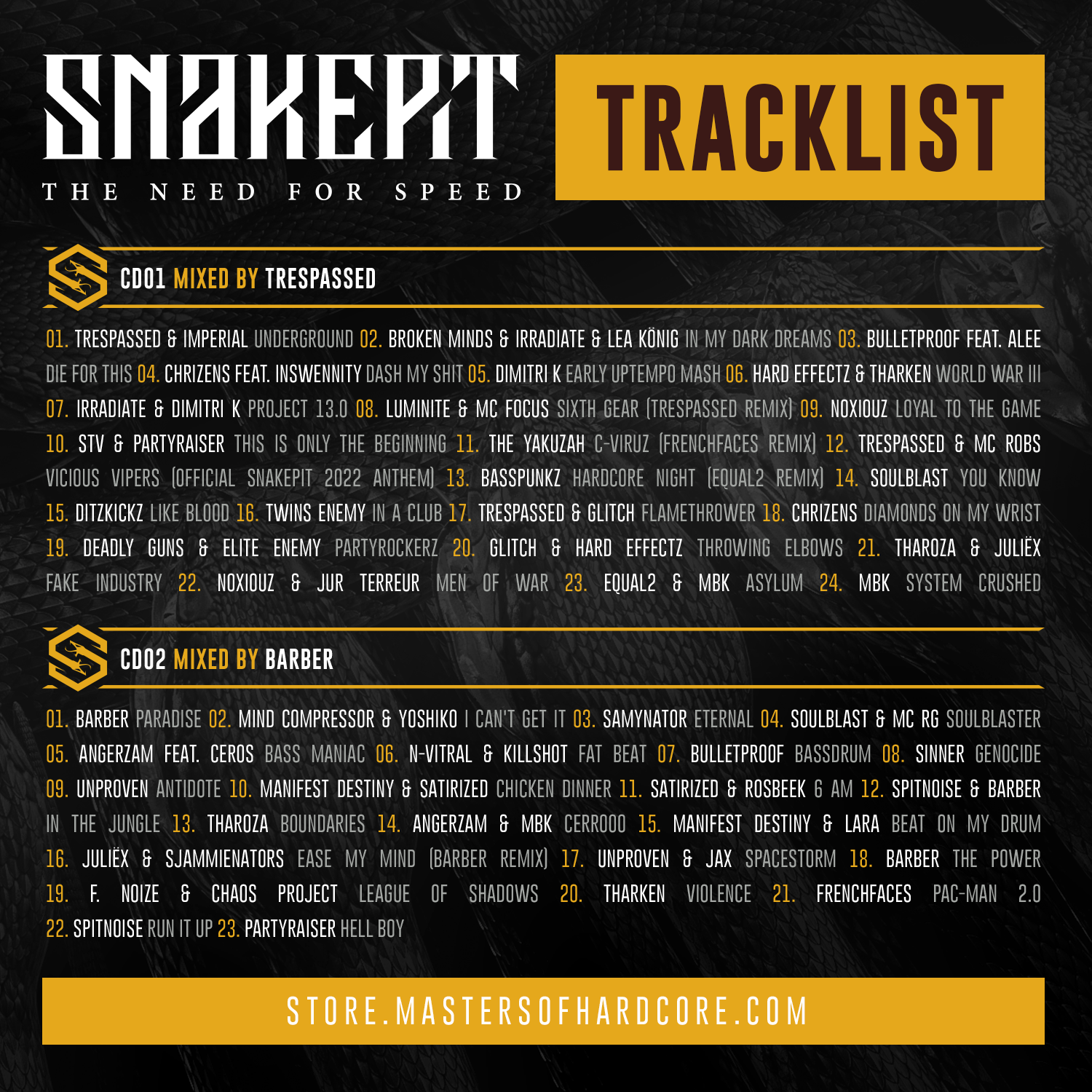 Preorder het Snakepit 2022 Compilatiealbum! Snakepit 2023